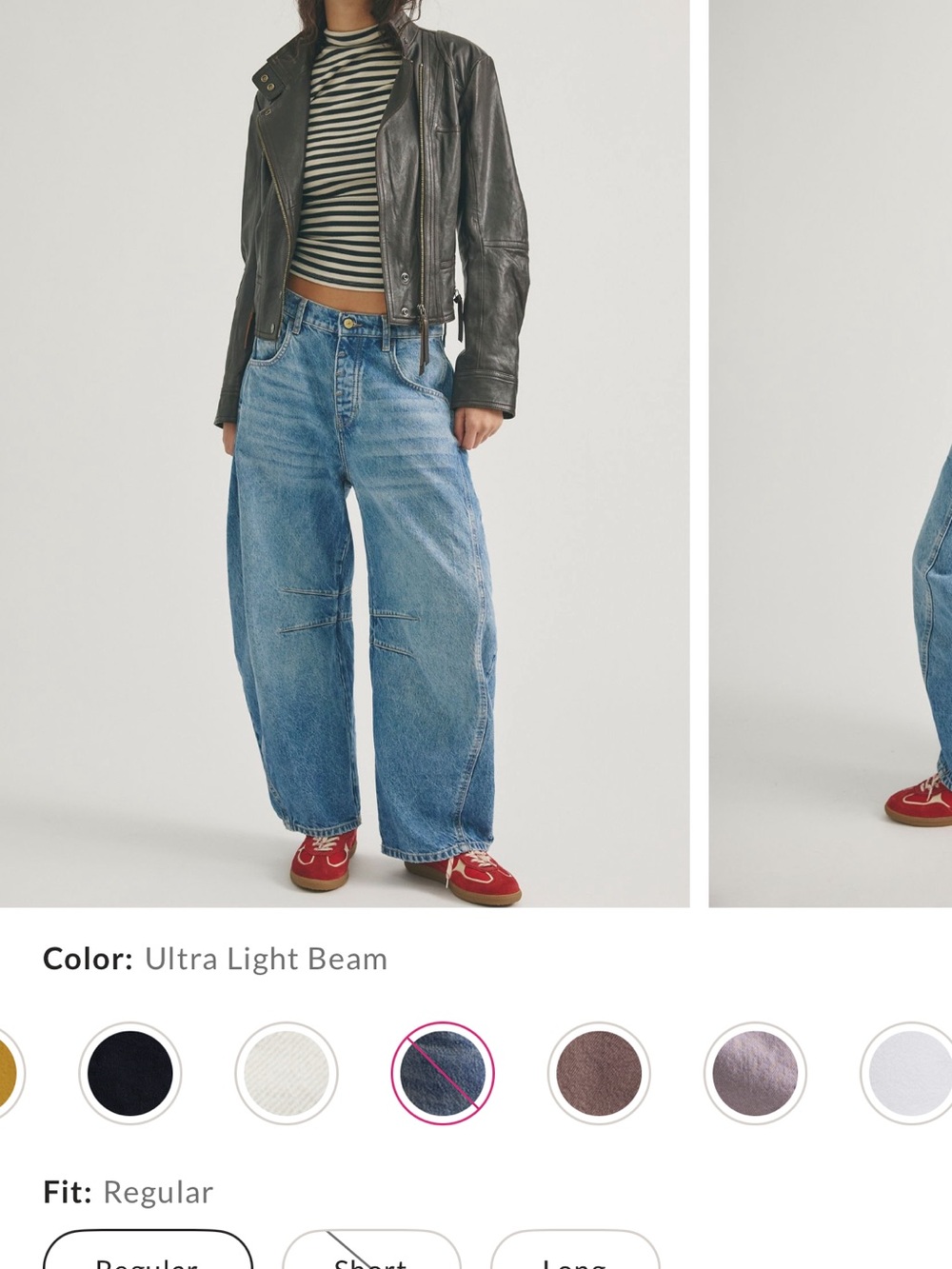 We The Free Ultra Light Beam Blue Wide-Leg Jeans